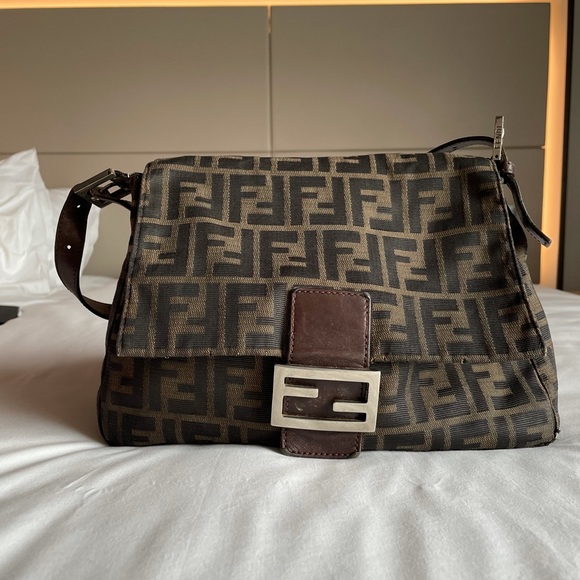 Authentic Fendi Mamma Baguette Zucca - Picture 8 of 10